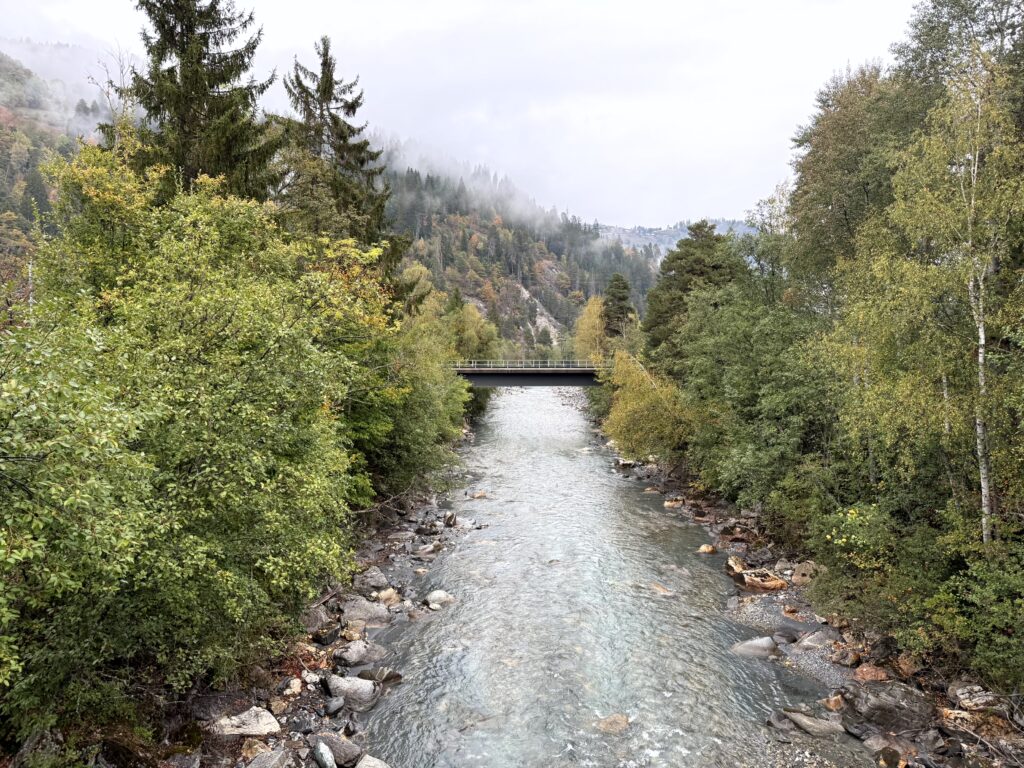 Start der Wanderung bei Ilanz