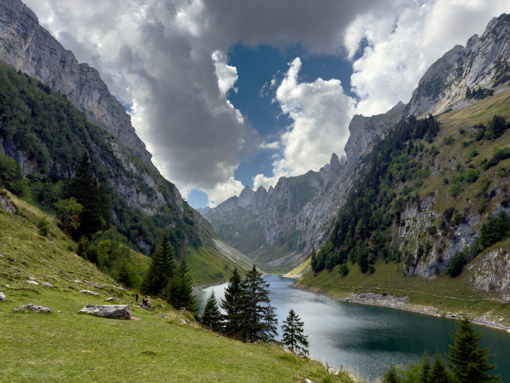 Hoher Kasten – Saxer Lücke – Brülisau: Wanderung durch den Alpstein Blick auf den Fälensee